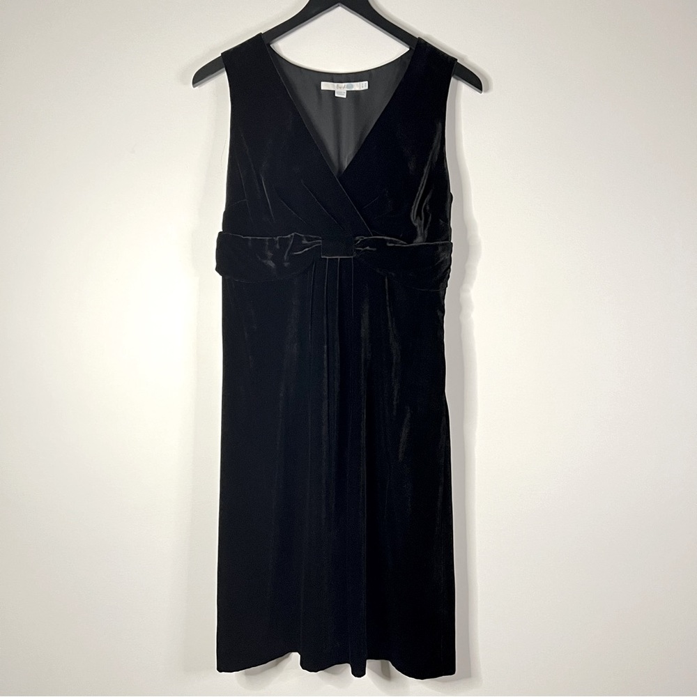 Boden Dress Velvet Black Sleeveless NWOT